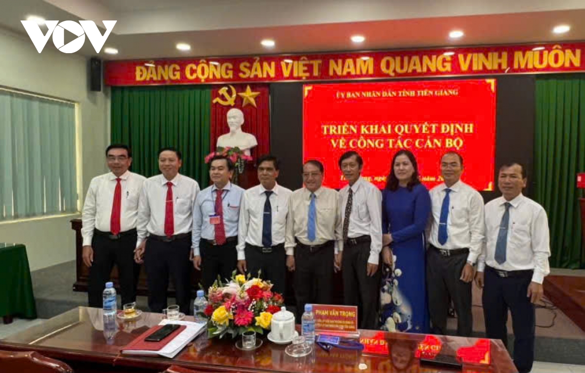 23 cán bộ lãnh đạo ở tỉnh Tiền Giang được nghỉ hưu trước khi nhập tỉnh